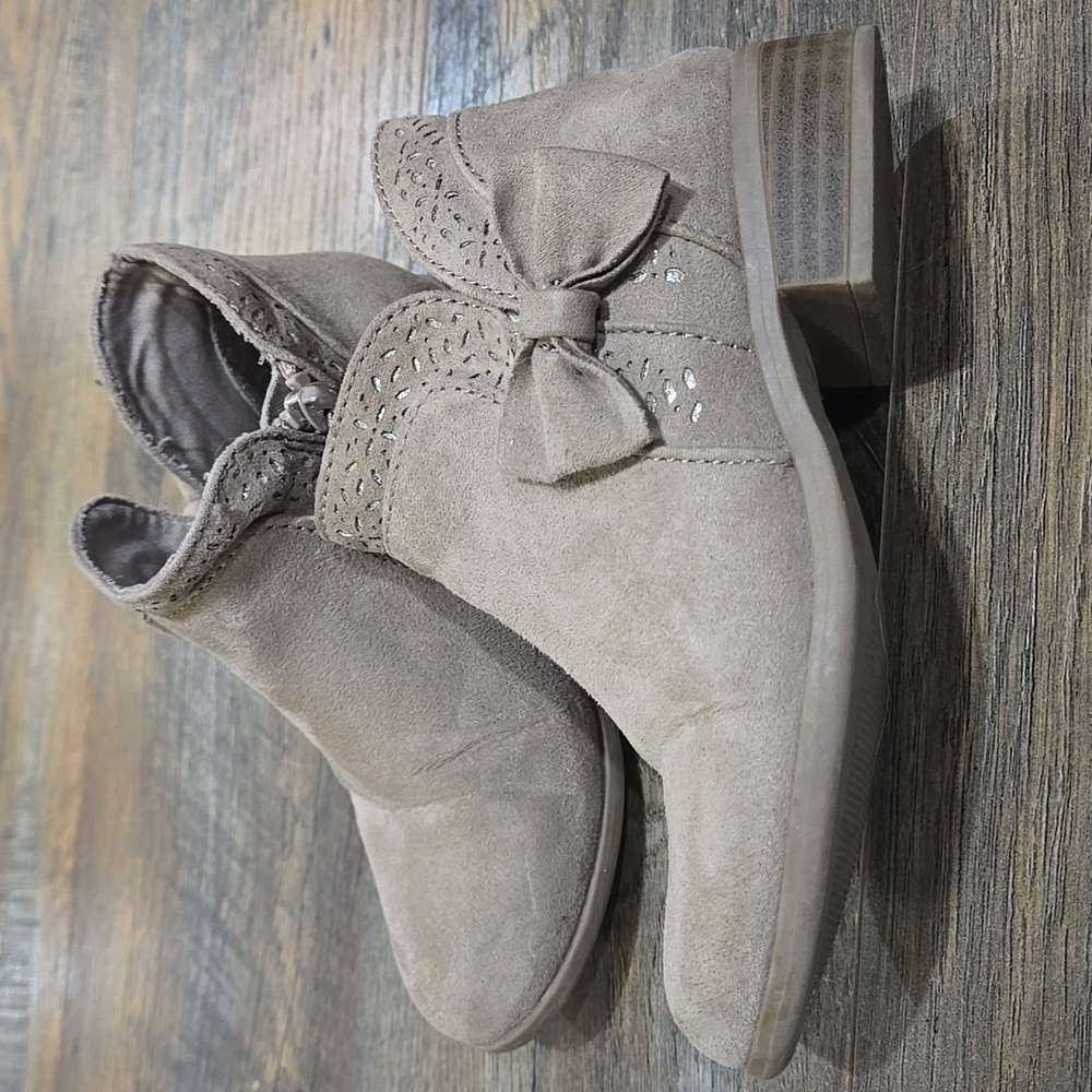 Toddler Girls Jumping Beans Bow Ankle Boots